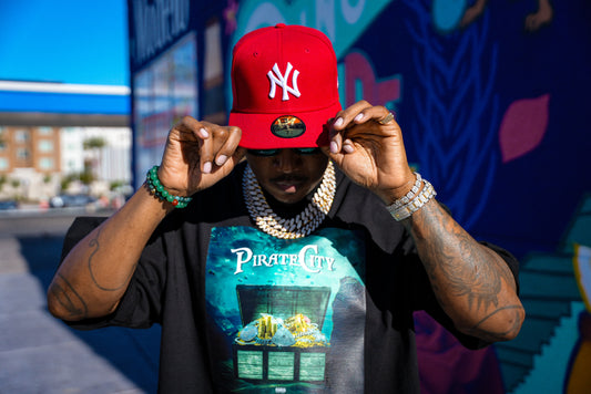 PIRATE 🏴CITY DROP SHOULDERS TEE/ BLACK