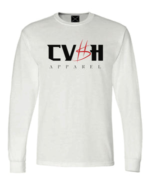 CV$H Apparel Long Sleeve Tee - White/Black