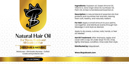 "Likquid Gold Natural Hair Oil"