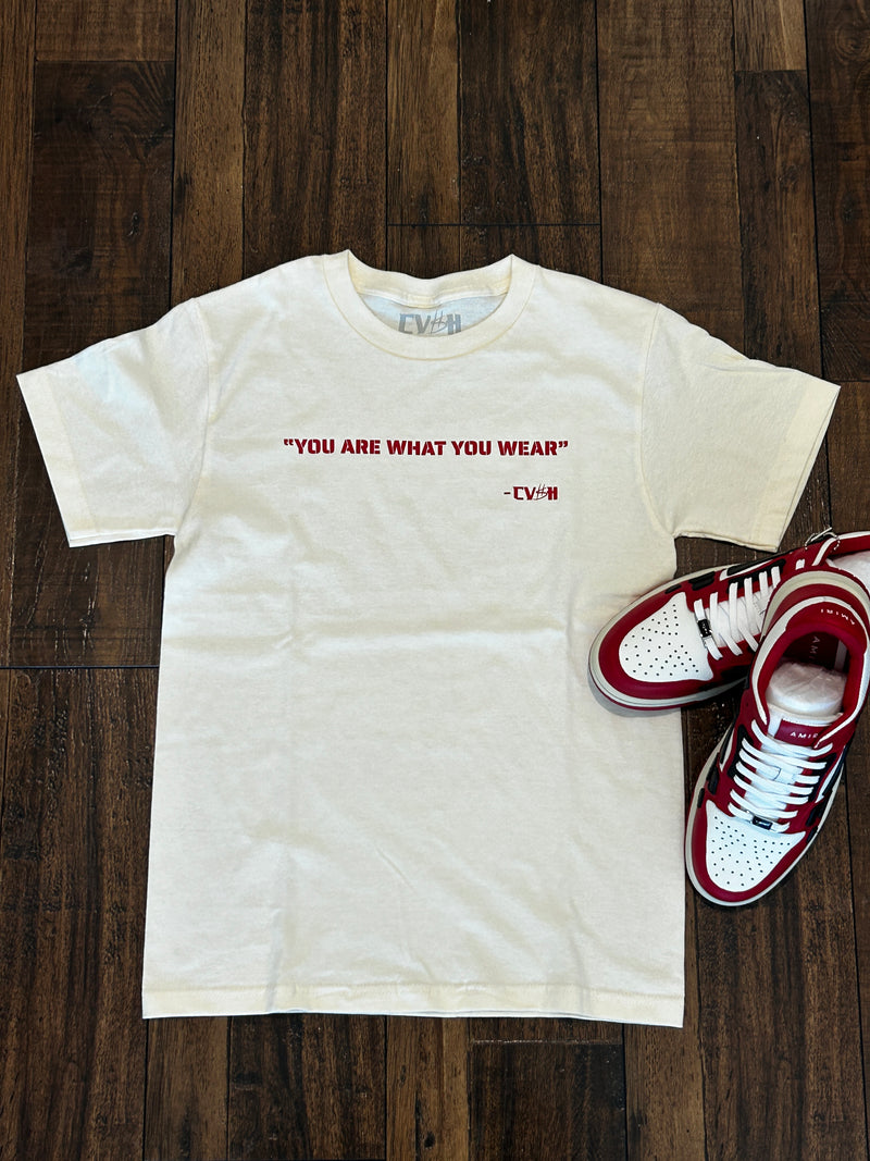 “You are what you Wear” Red/Cream
