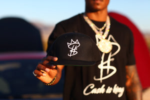 Cash is King Logo Black SnapBack