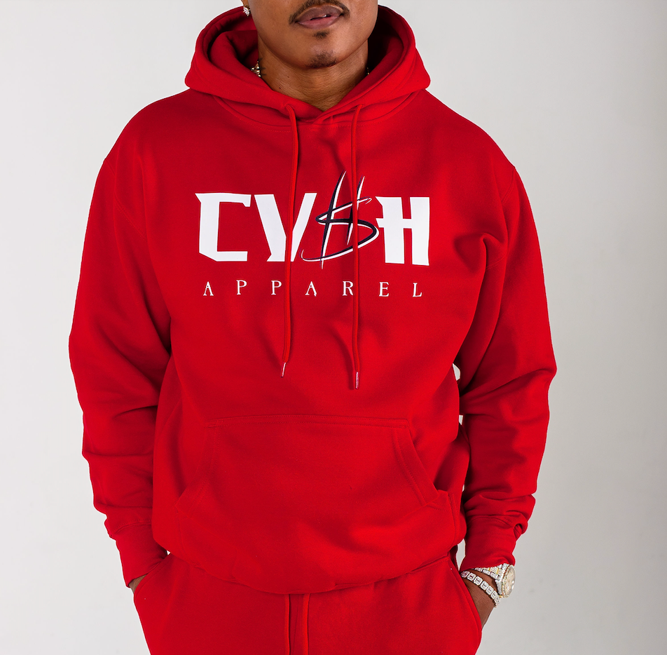 CV$H Apparel Logo Hoodie - Red/White