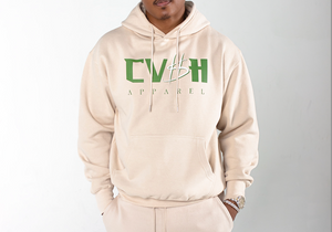 CV$H Apparel logo hoodie - Tan/ Green