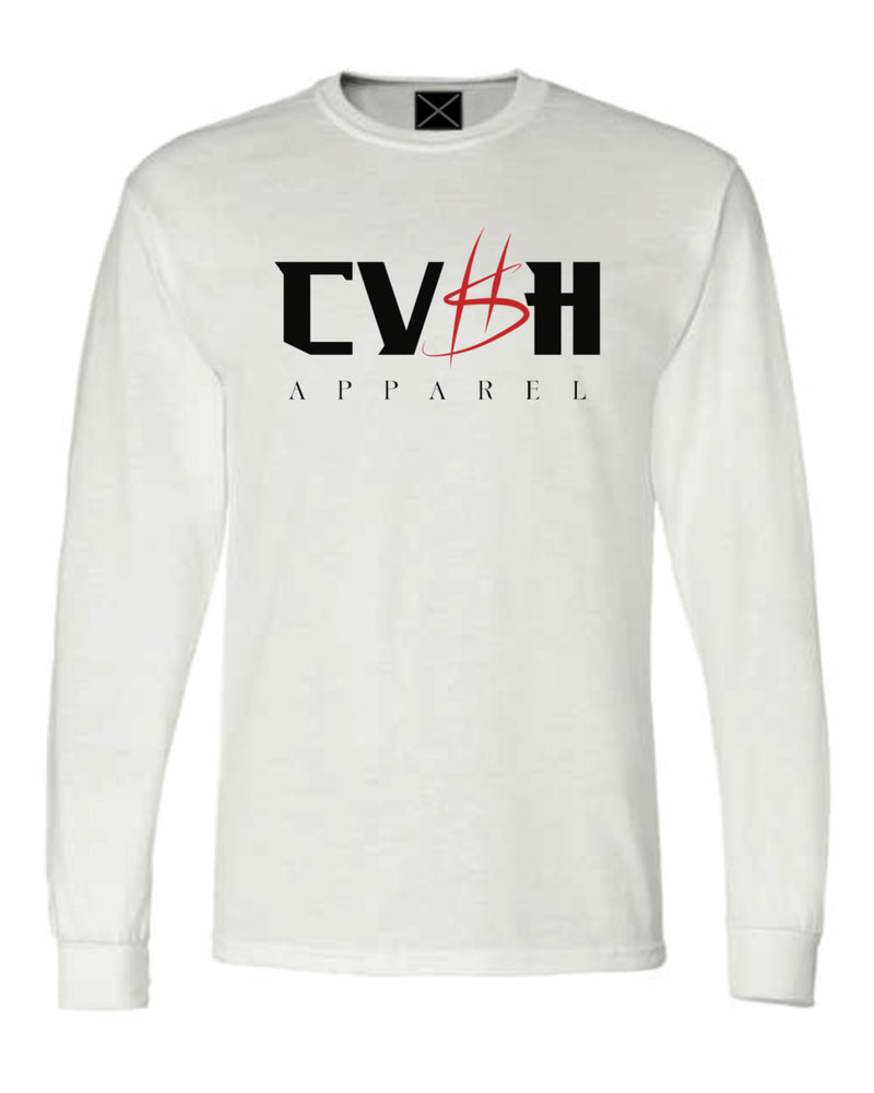 CV$H Apparel Long Sleeve Tee - White/Black
