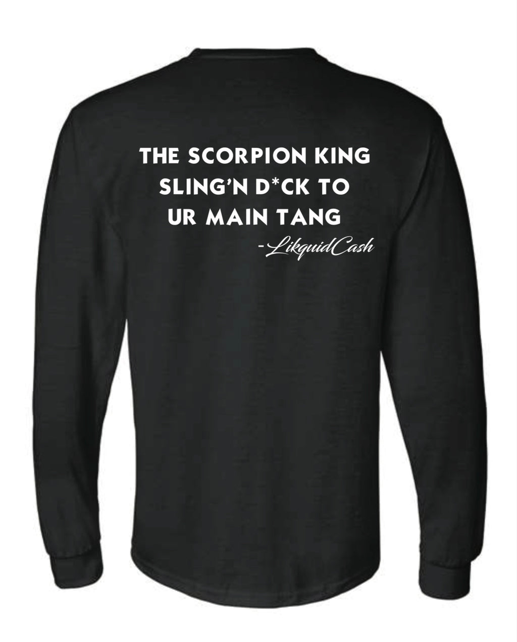 Scorpio Season Long Sleeve Tee - Black/White
